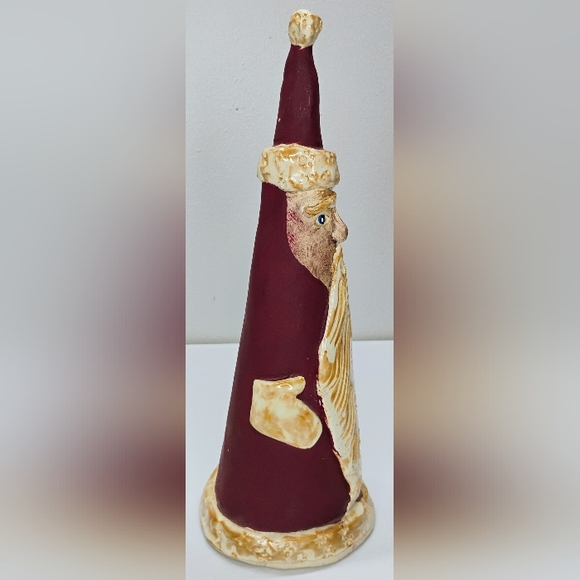 Vintage Handcrafted Ceramic Pottery Santa Claus Signed 13.5" Tall Christmas R-3 - Picture 2 of 14
